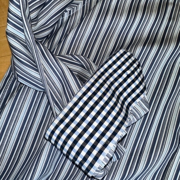 Tommy Bahama Jeans Striped/checked Island shirt, XL - Picture 3 of 7